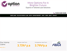 Tablet Screenshot of option.com.au
